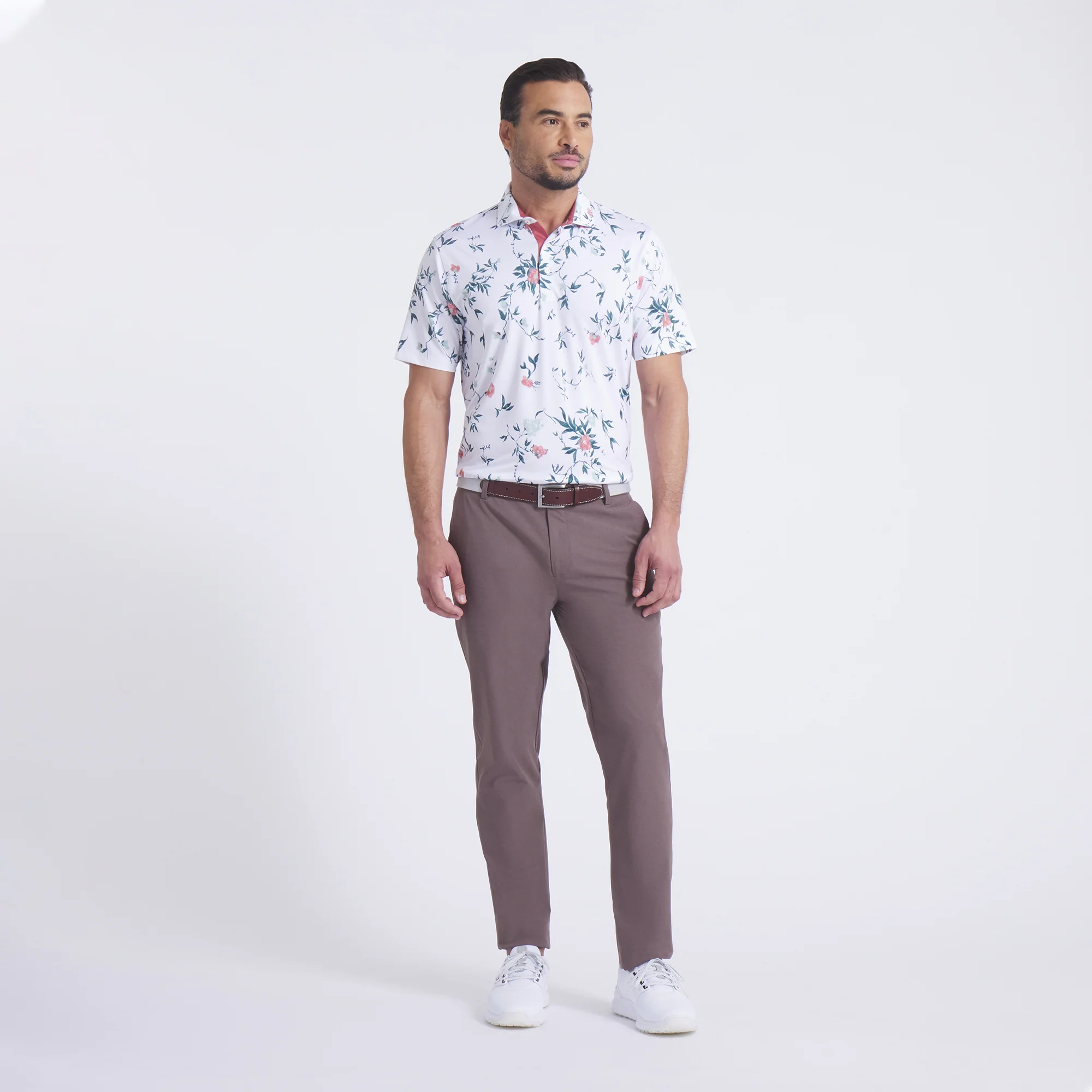 MATTR Water Floral Golf Polo - Image 4