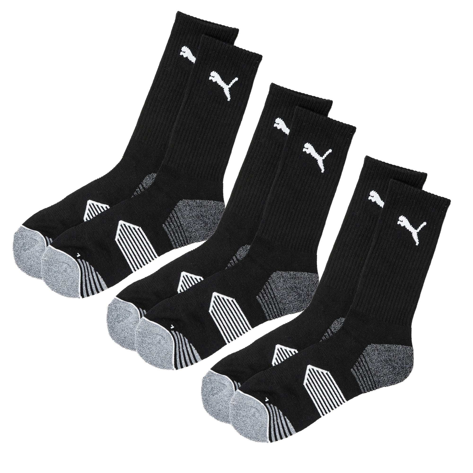 Puma Essential Crew Cut 3 Pair Pack Golf Socks - Image 2