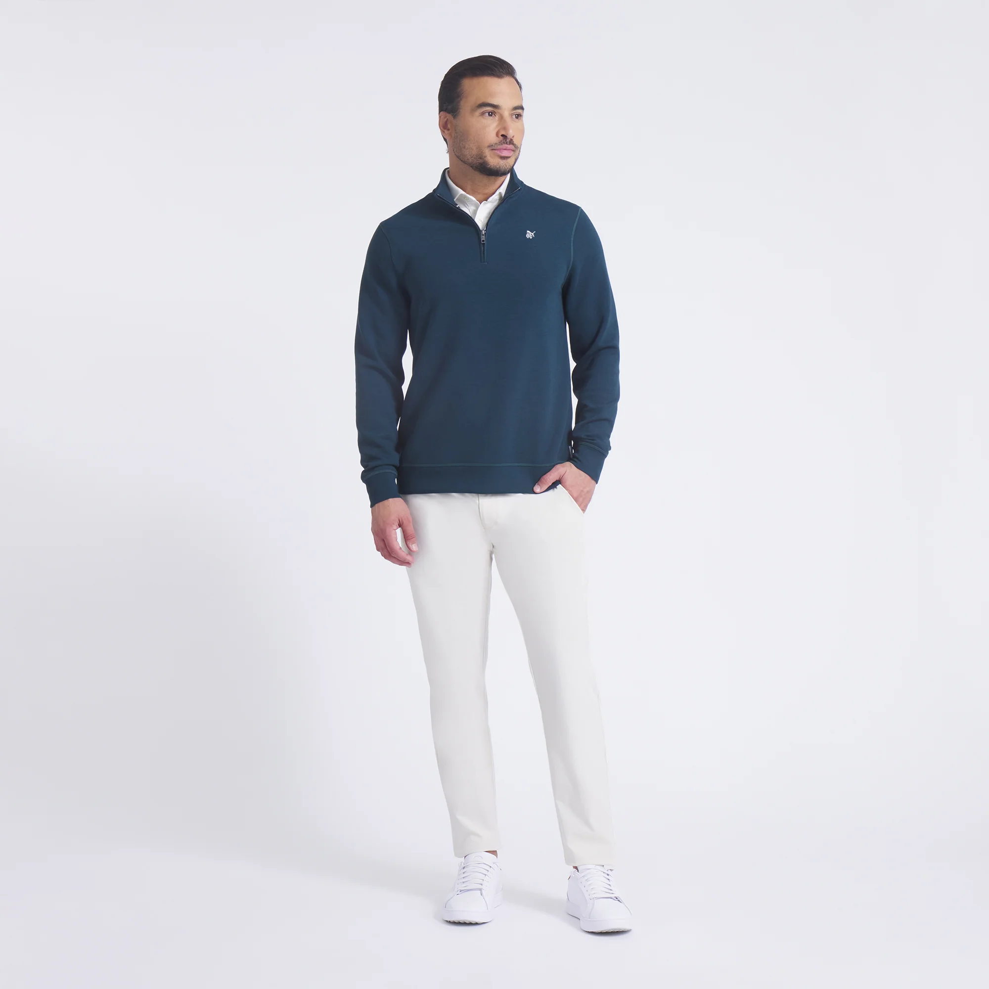 Reigning Champ CLOUDSPUN Fleece Golf 1/4 Zip - Image 4