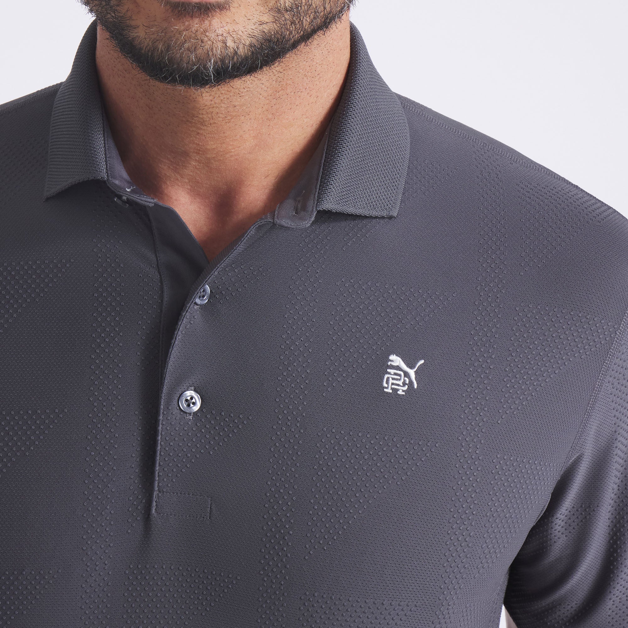Reigning Champ MATTR Jacquard Golf Polo - Image 3
