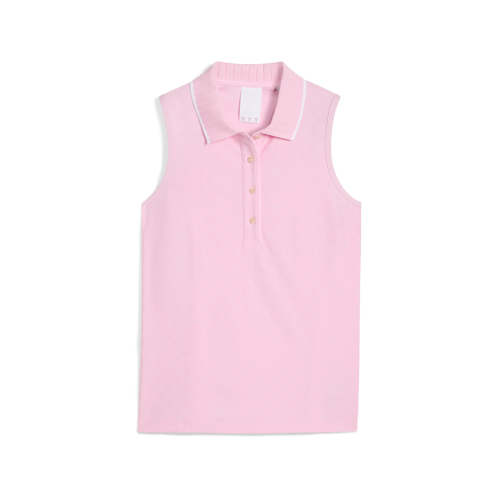 Women's AP Jacquard Sleeveless Golf Polo - Image 17