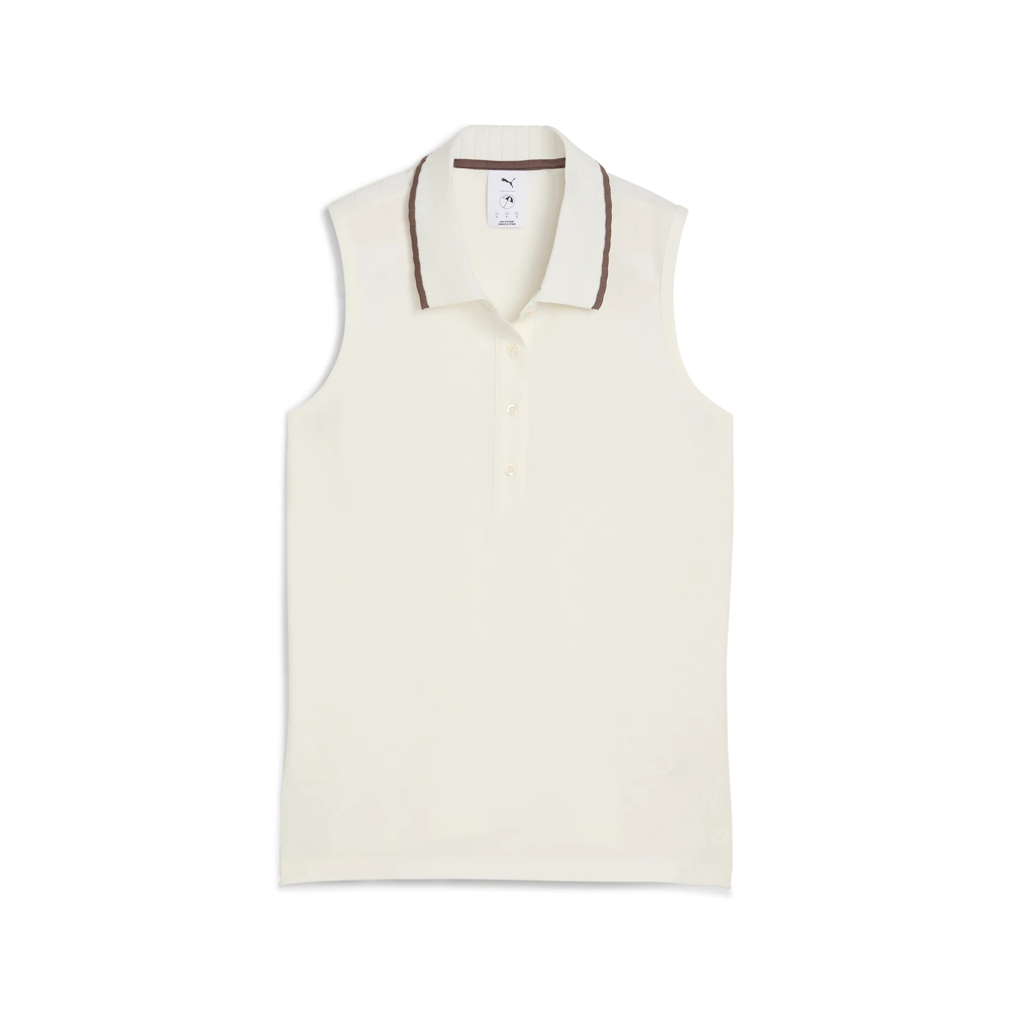 Women's AP Jacquard Sleeveless Golf Polo - Image 5