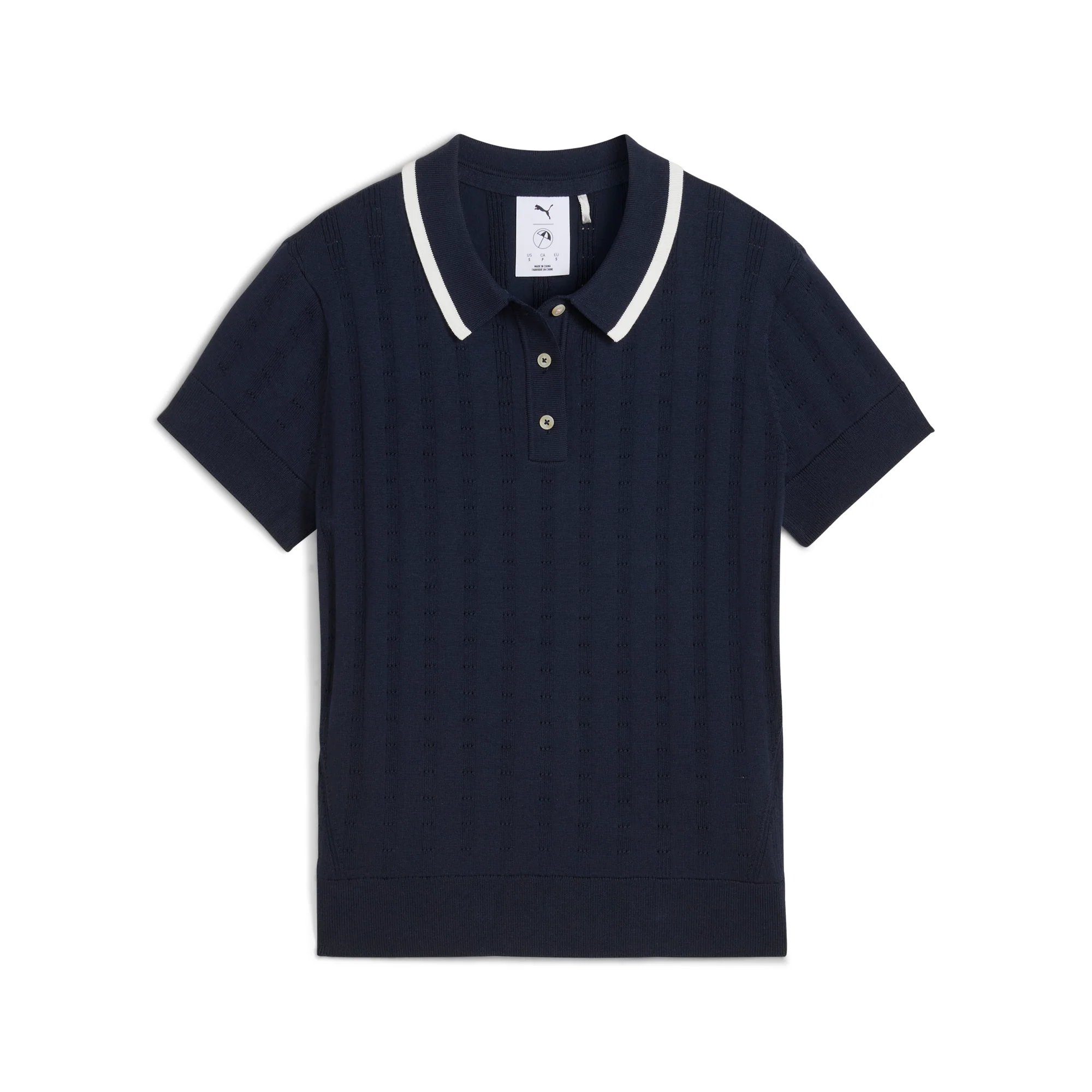 Women's AP Pointelle Golf Polo - Image 12