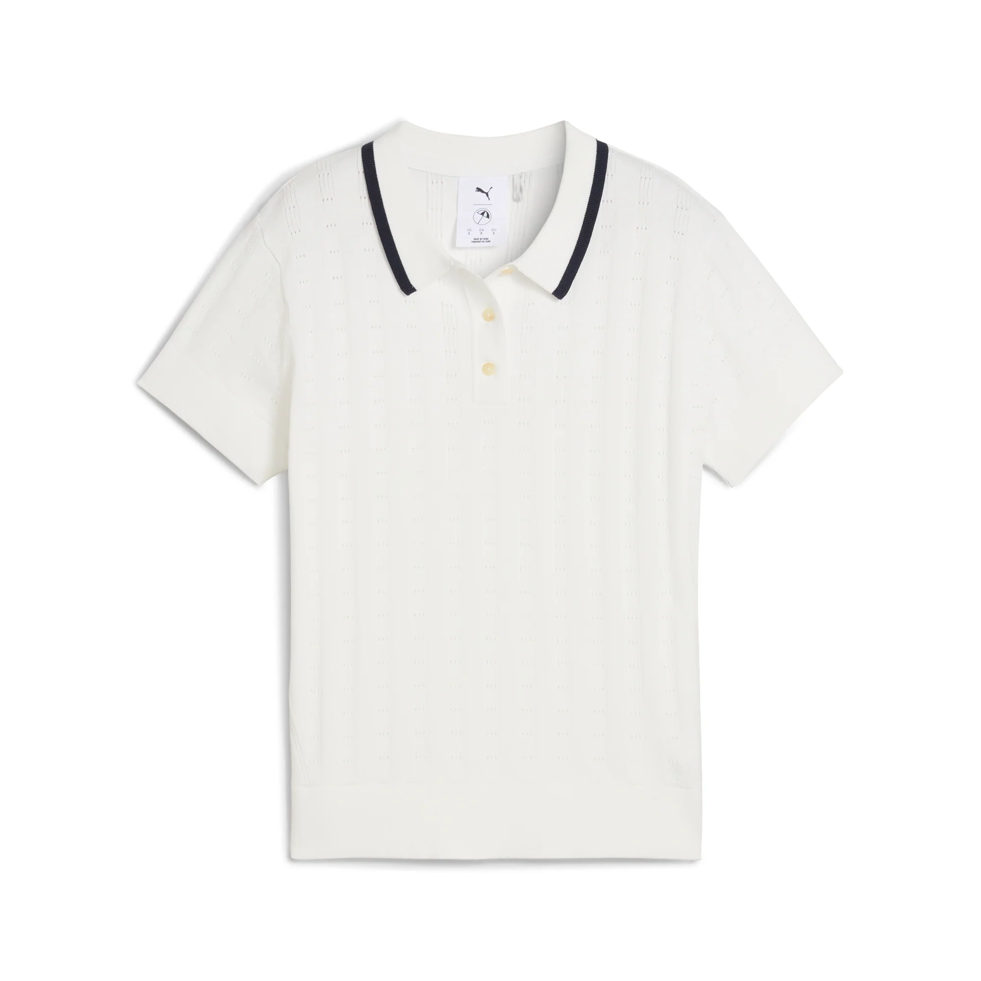 Women's AP Pointelle Golf Polo - Image 6