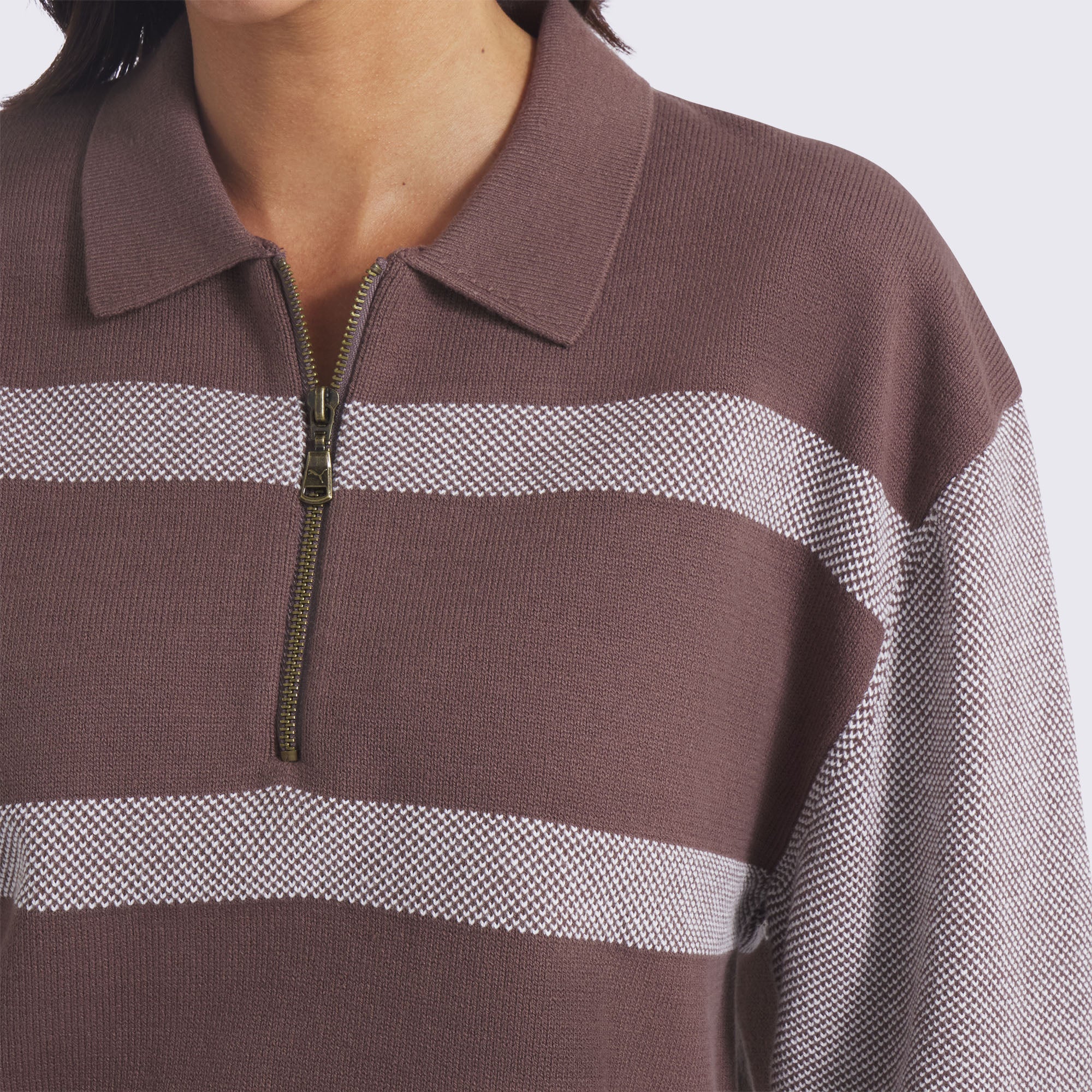 Women's AP Sweater Collared Golf 1/4 Zip - Image 3