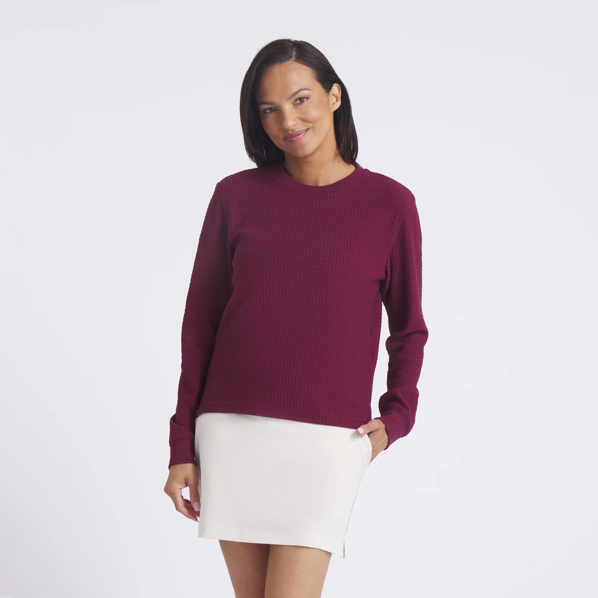 Women's Boulder Crew Golf Sweater - Image 2
