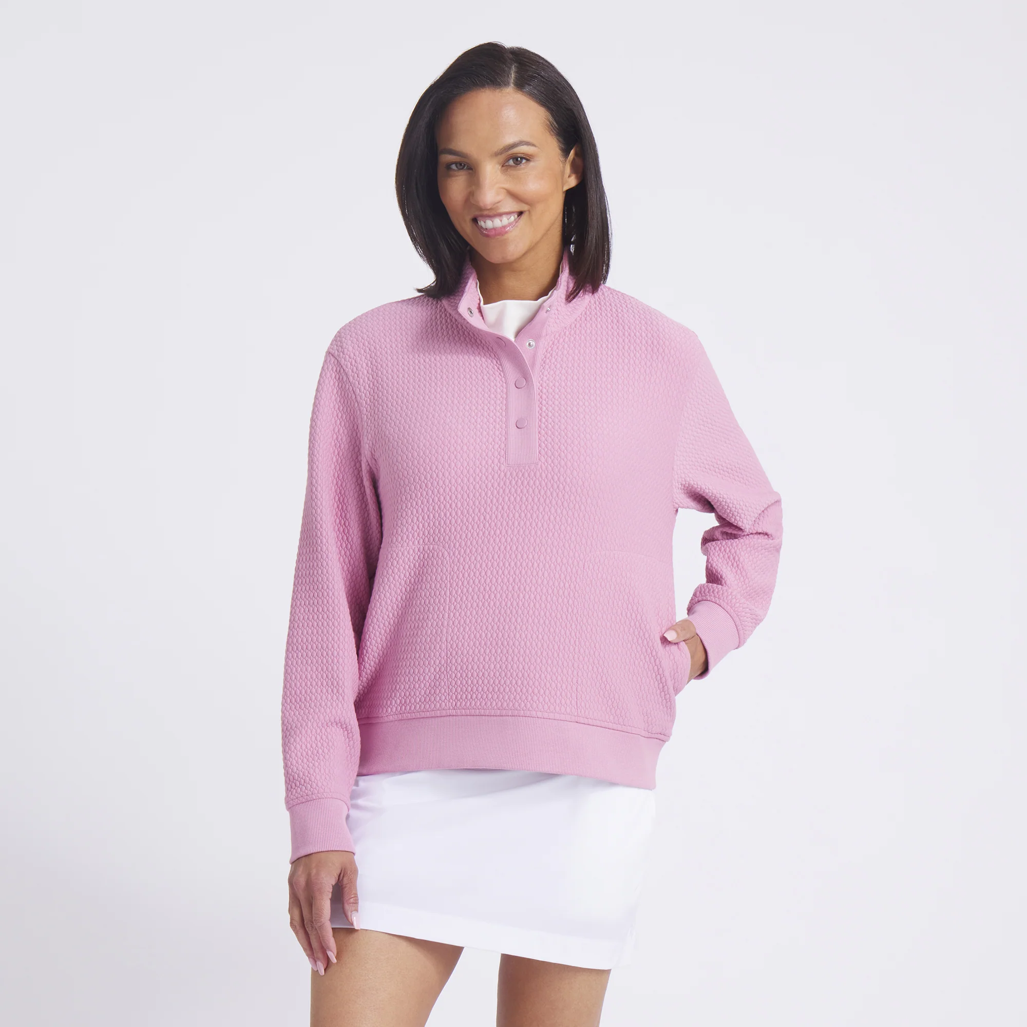 Women's Boulder 1/2 Snap Pullover Golf Sweater - Image 19