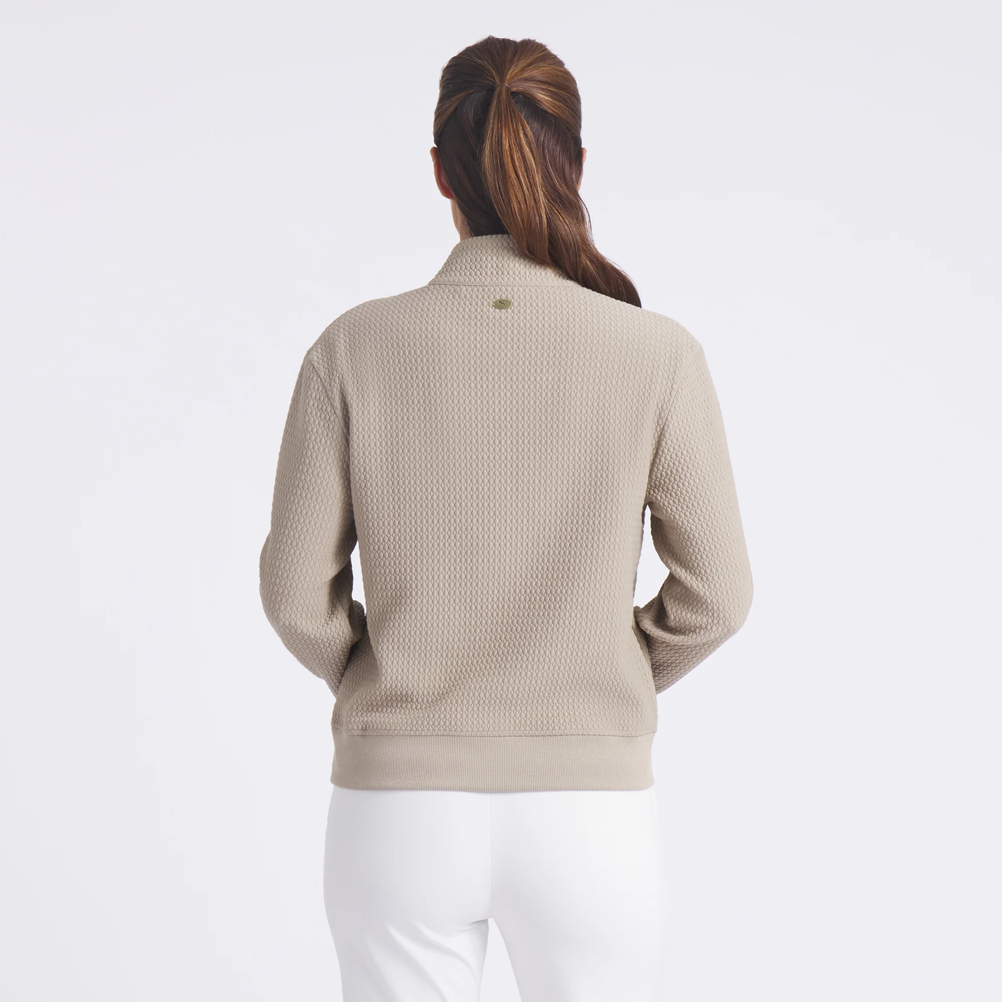 Women's Boulder 1/2 Snap Pullover Golf Sweater - Image 3