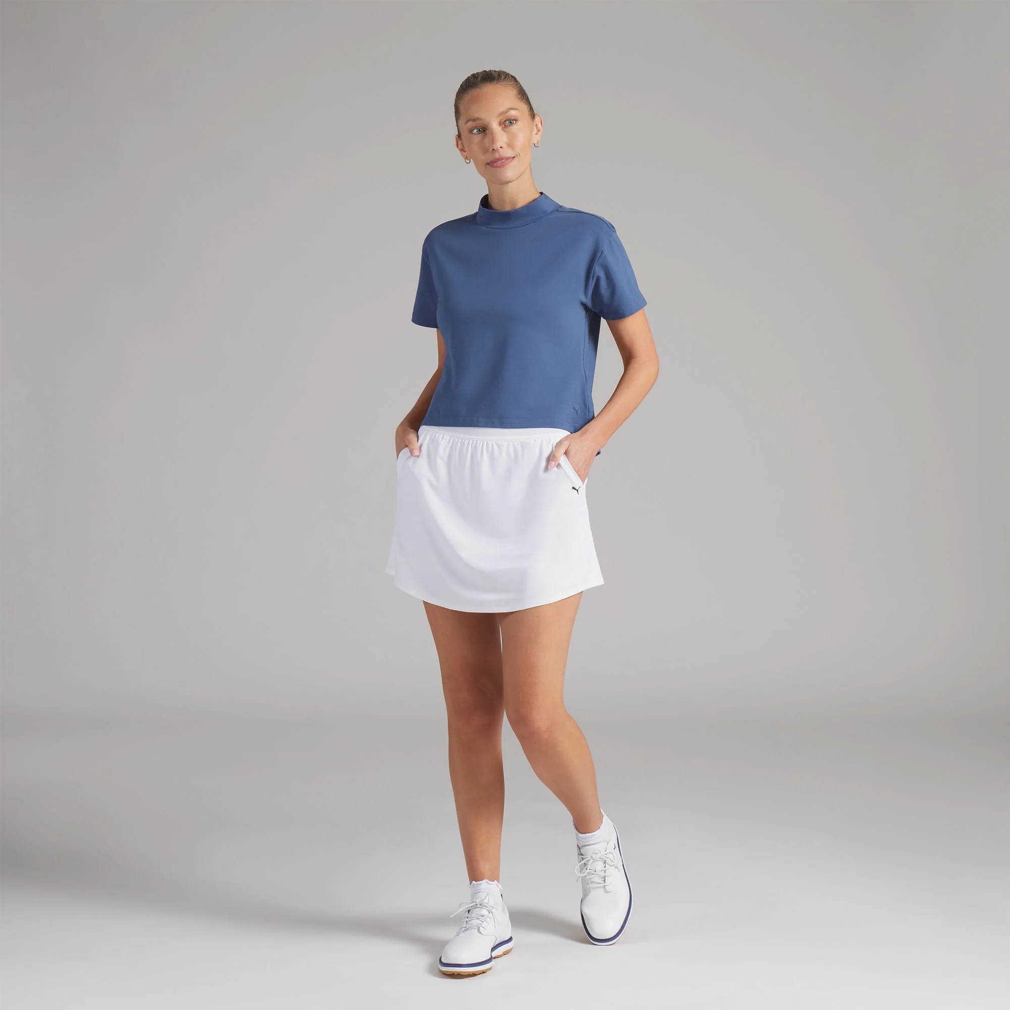 Women's Charlotte Modalon Mock Neck Golf Polo - Image 15
