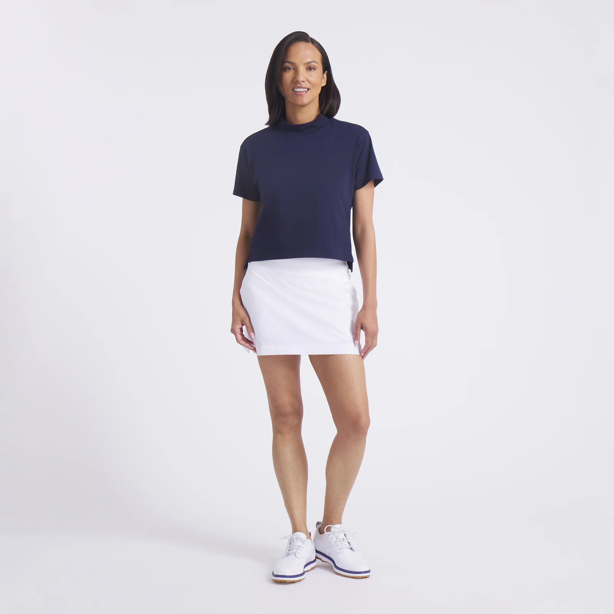 Women's Charlotte Modalon Mock Neck Golf Polo - Image 4