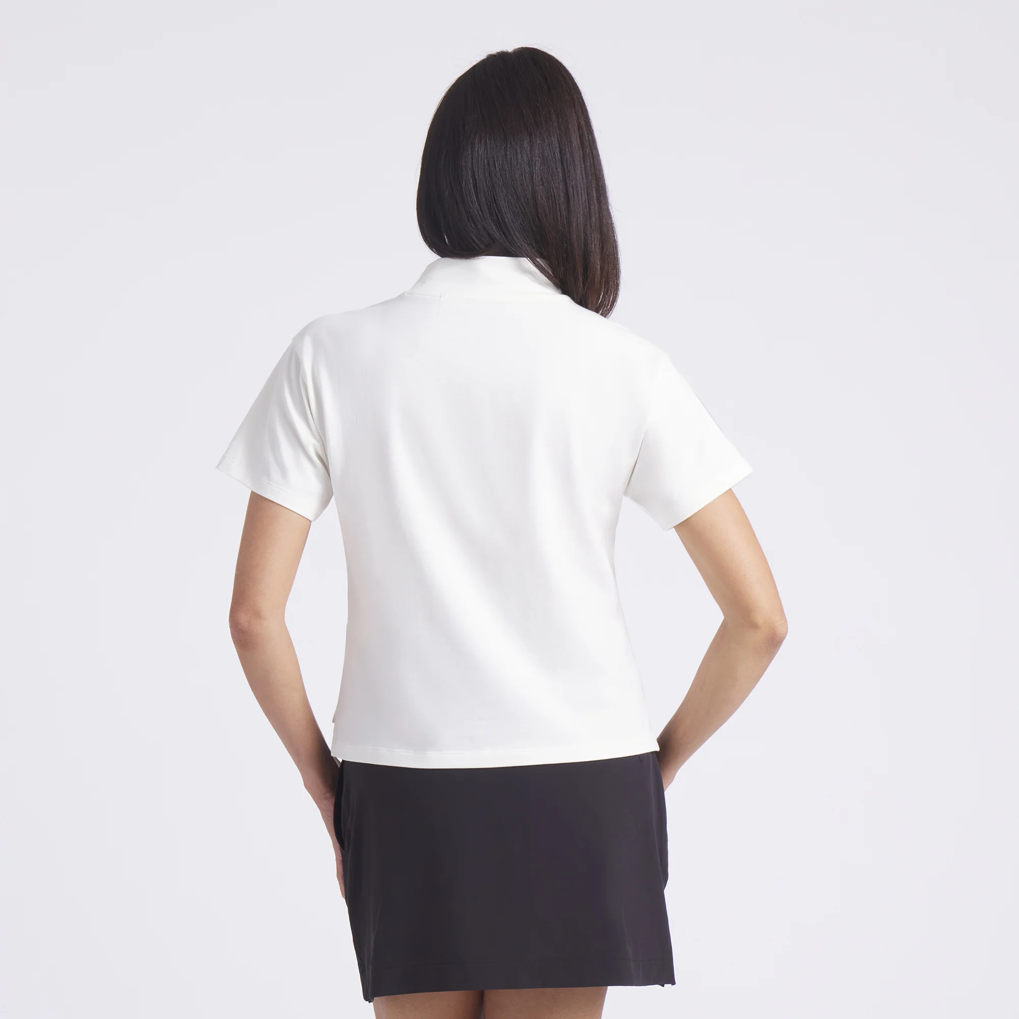 Women's Charlotte Modalon Mock Neck Golf Polo - Image 8