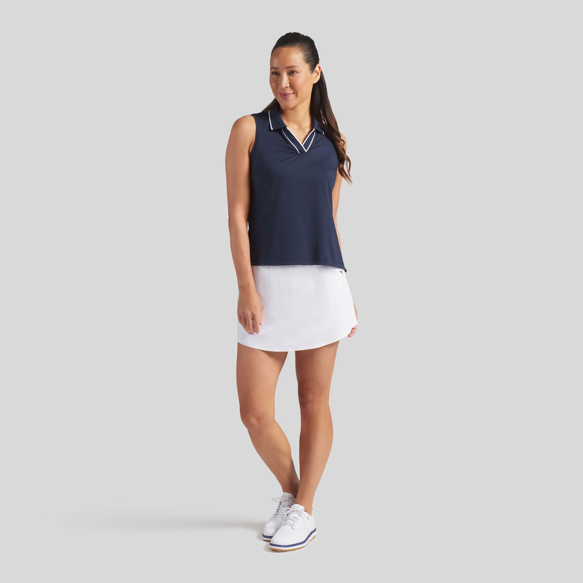 Women's CLOUDSPUN Essential Sleeveless Golf Polo - Image 3
