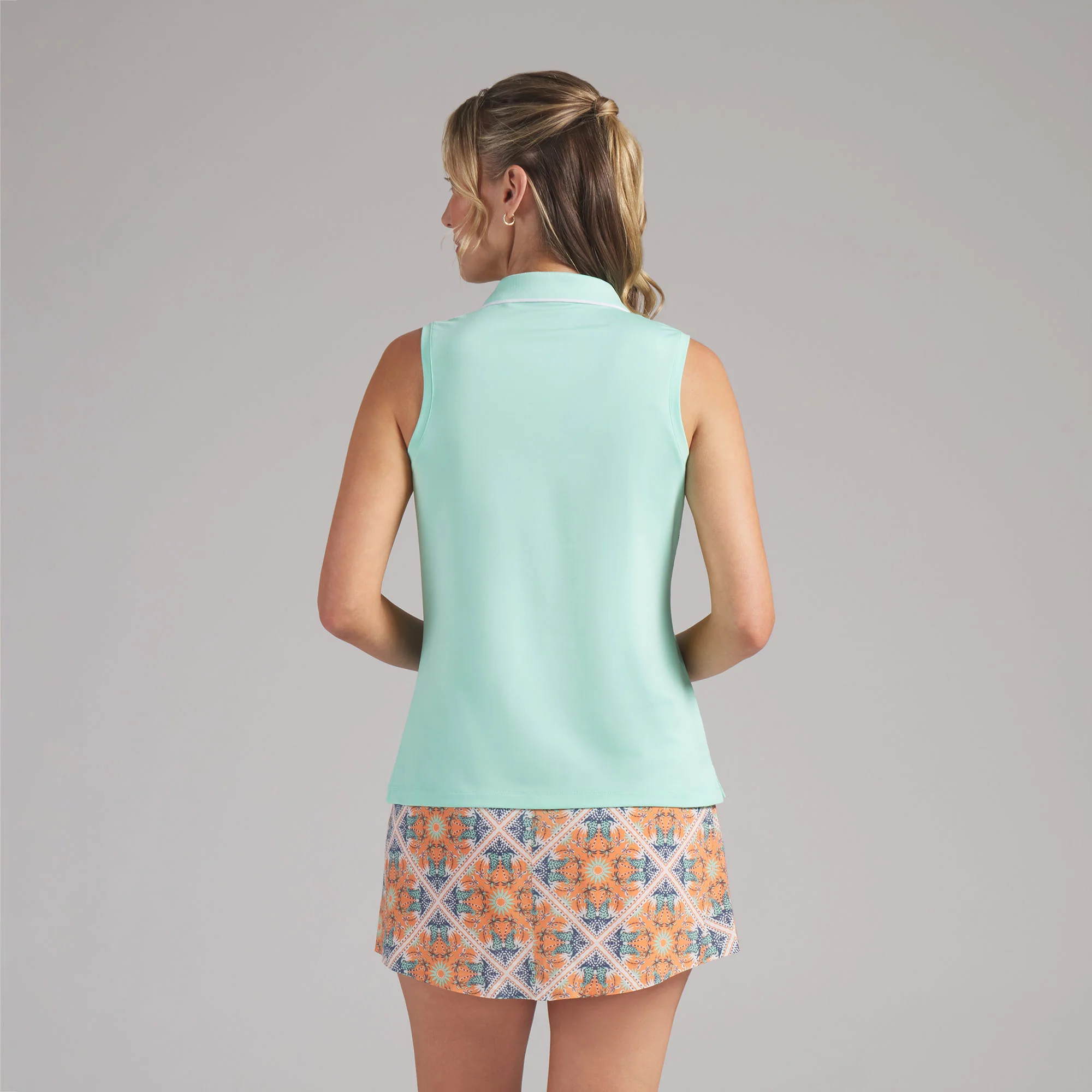 Women's CLOUDSPUN Essential Sleeveless Golf Polo - Image 30