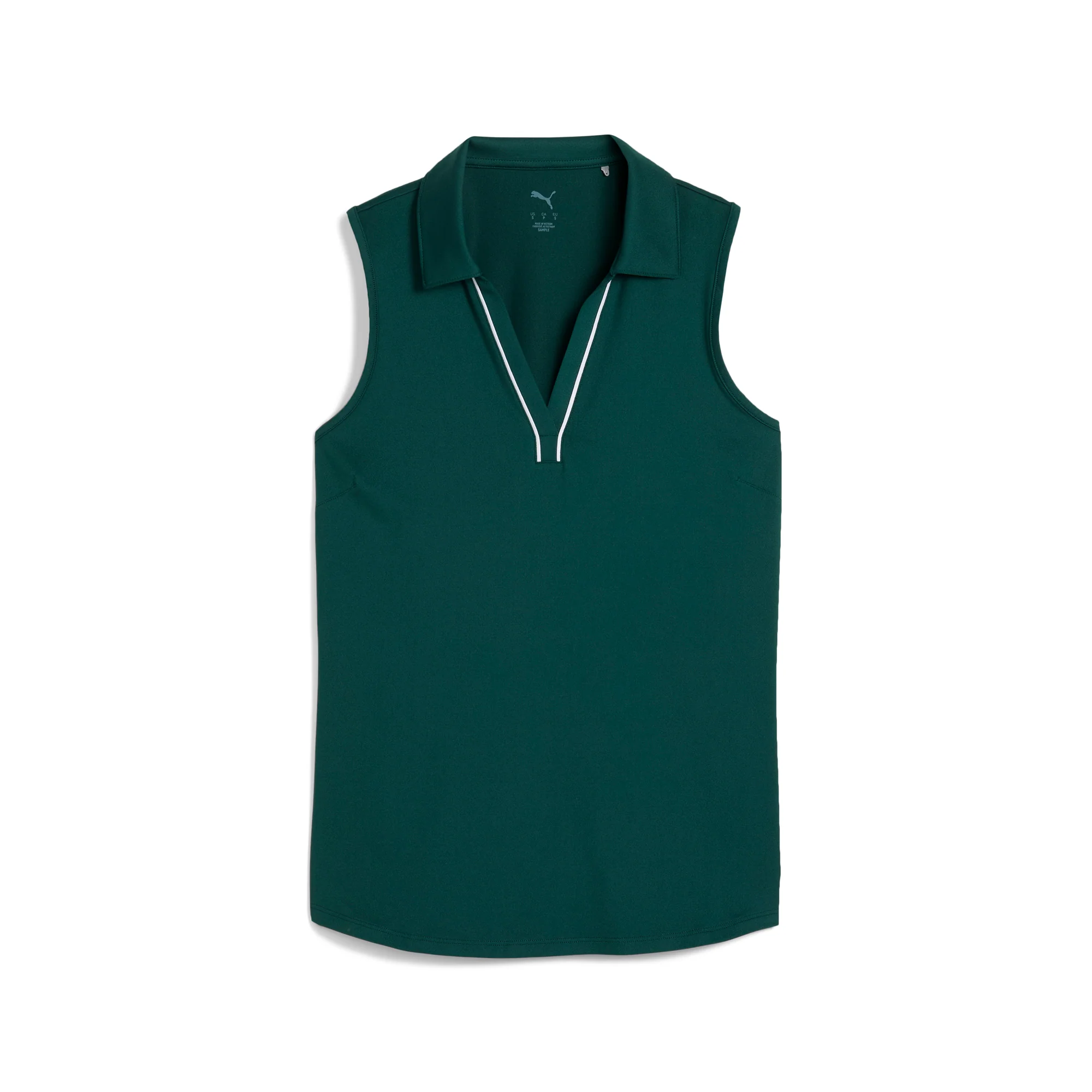 Women's CLOUDSPUN Piped Sleeveless Golf Polo - Image 11