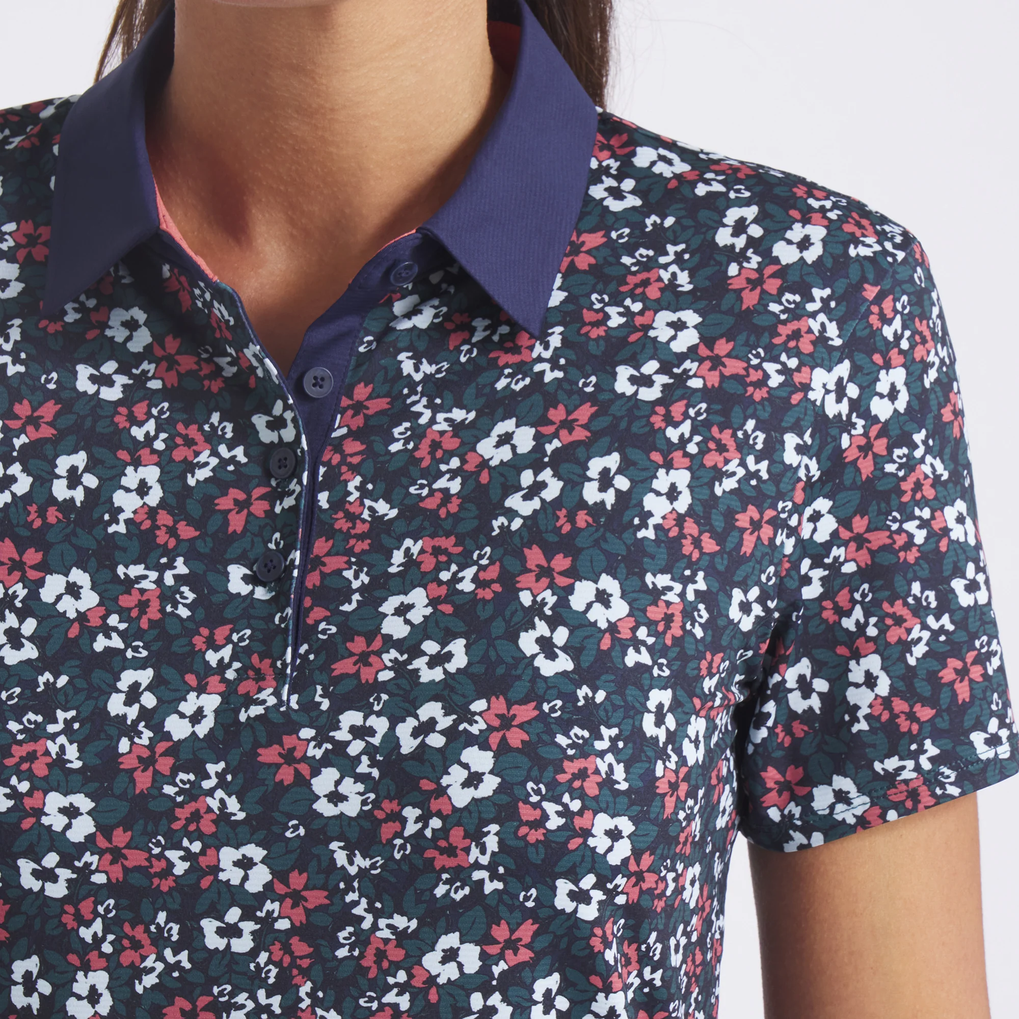 Women's Floral Burst Golf Polo - Image 9