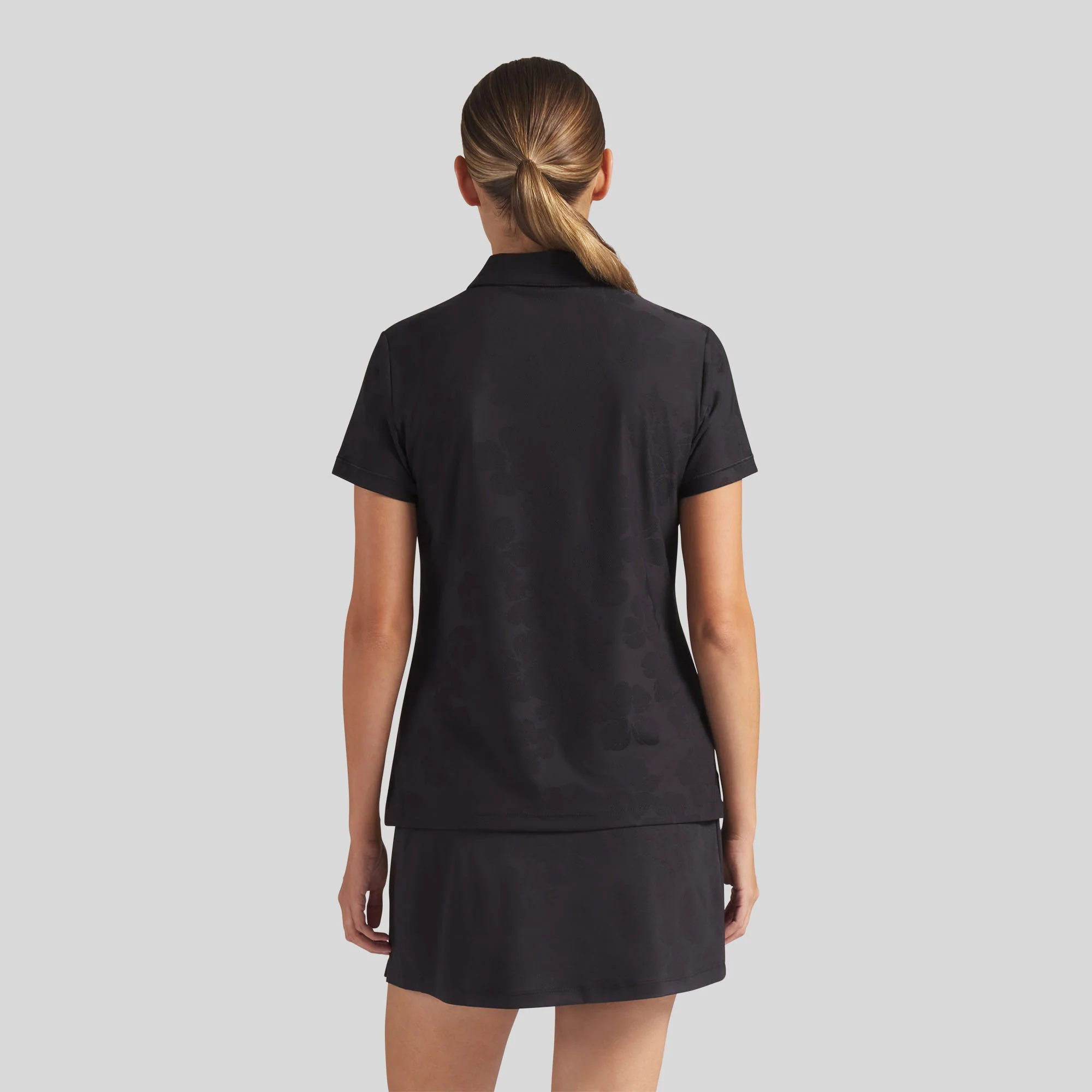 Women's Floral Lace Jacquard Golf Polo - Image 16