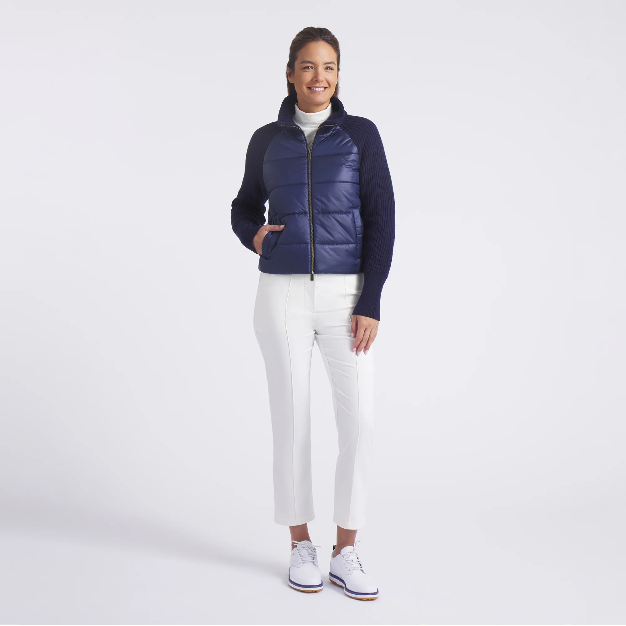 Women's Hybrid Sweater Golf Jacket - Image 10