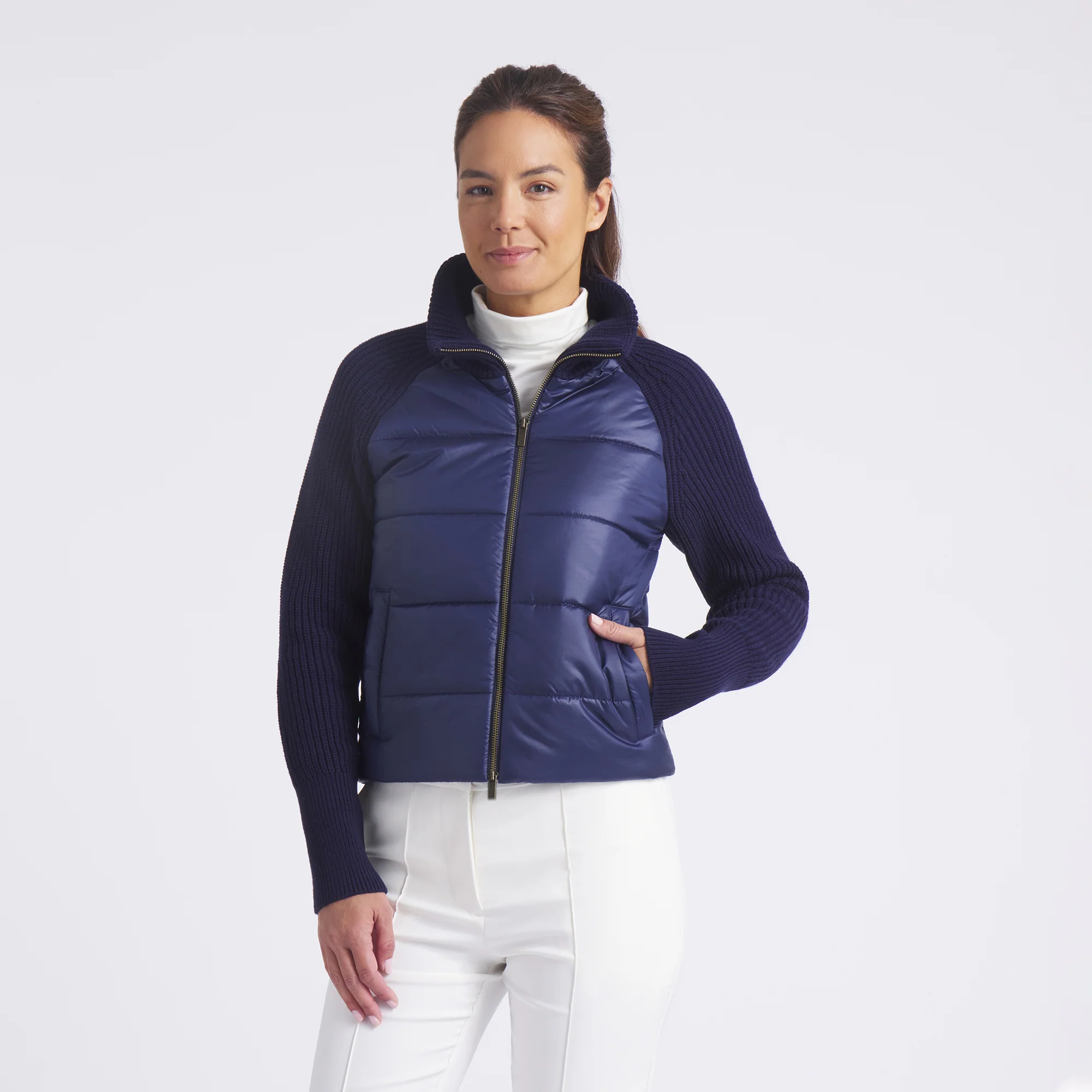 Women's Hybrid Sweater Golf Jacket - Image 7