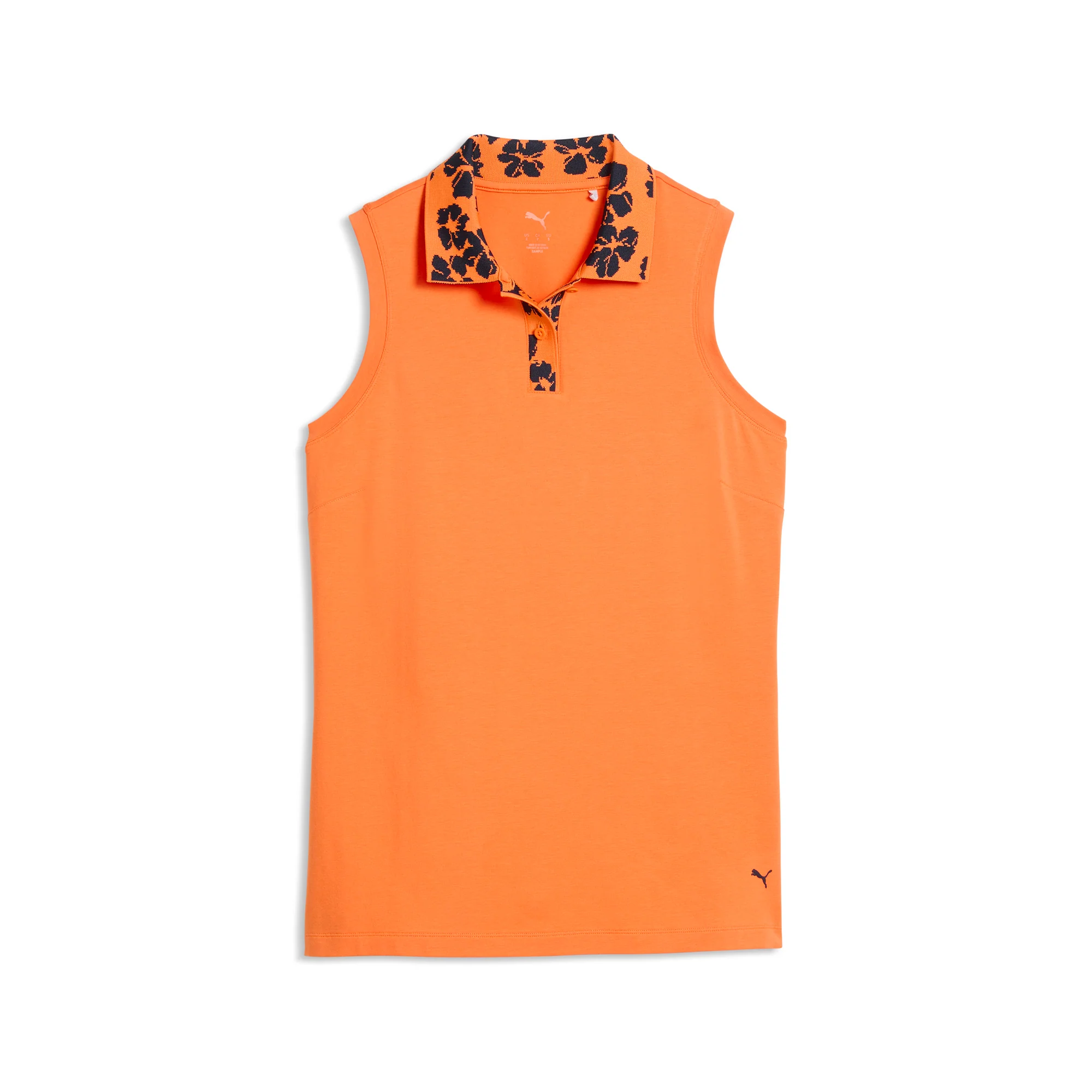 Women's Modalon Floral Rib Sleeveless Golf Polo - Image 13
