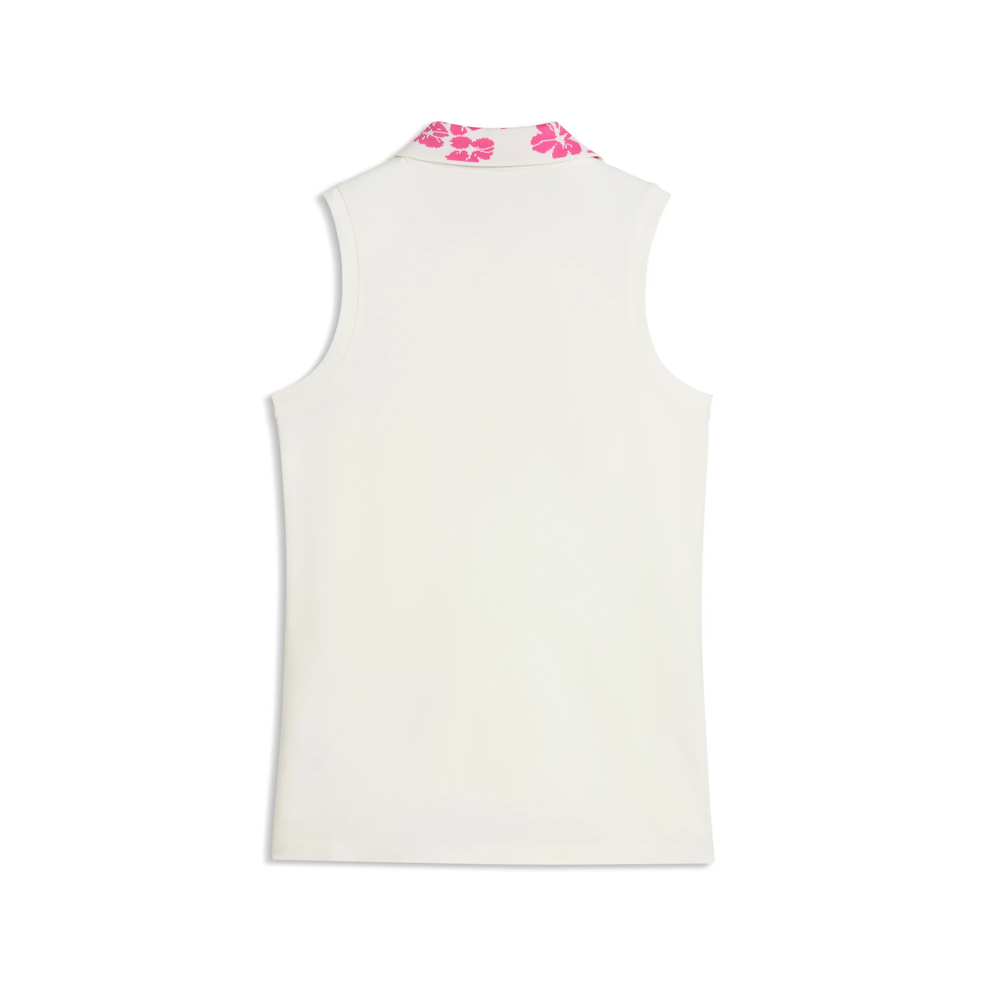 Women's Modalon Floral Rib Sleeveless Golf Polo - Image 6