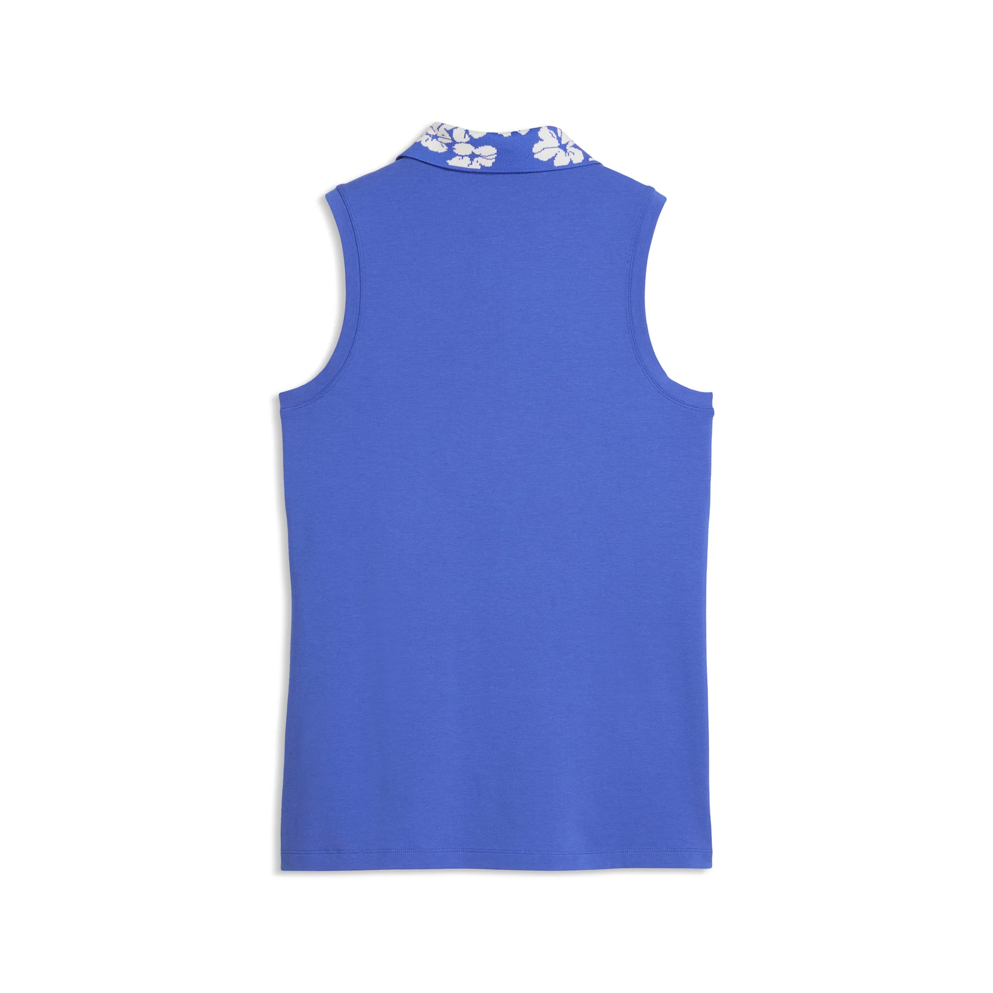 Women's Modalon Floral Rib Sleeveless Golf Polo - Image 8