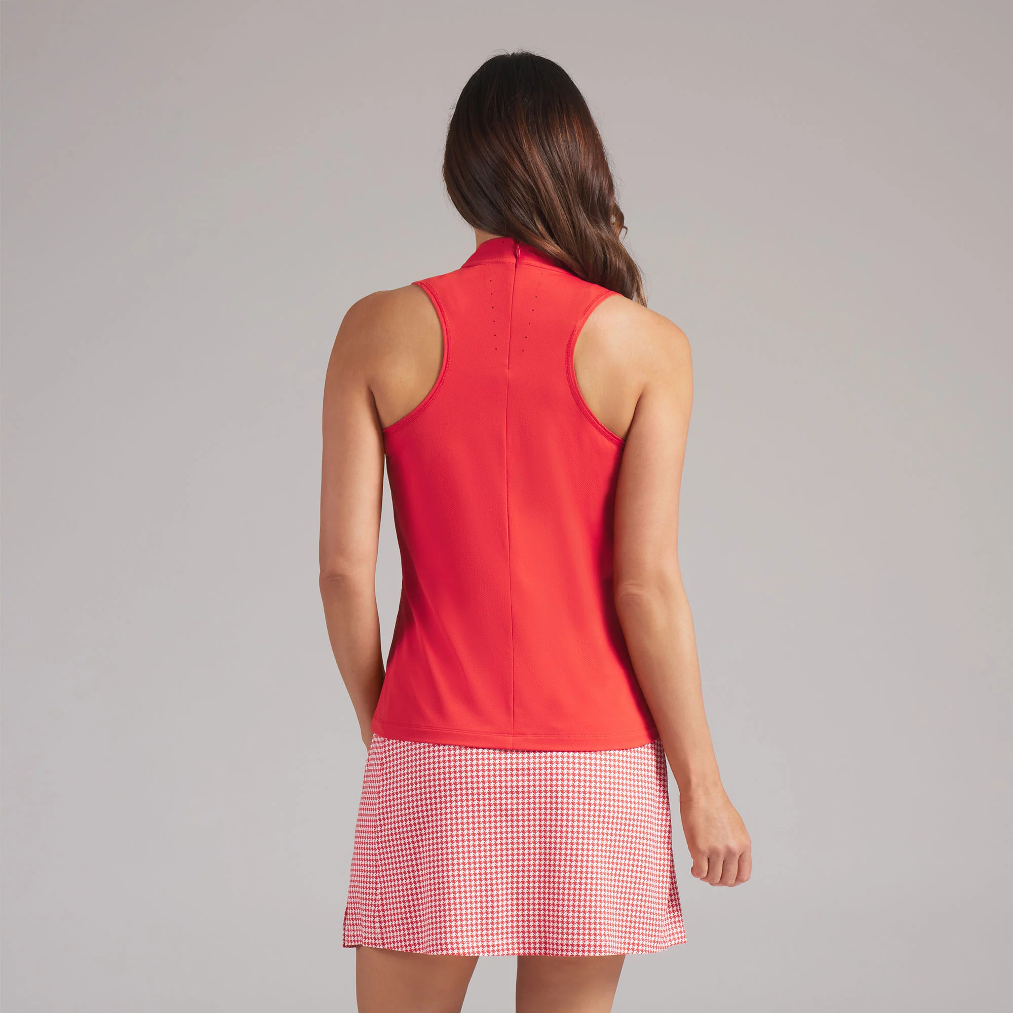Women's Nylon Sport Sleeveless Mockneck Golf Polo - Image 32
