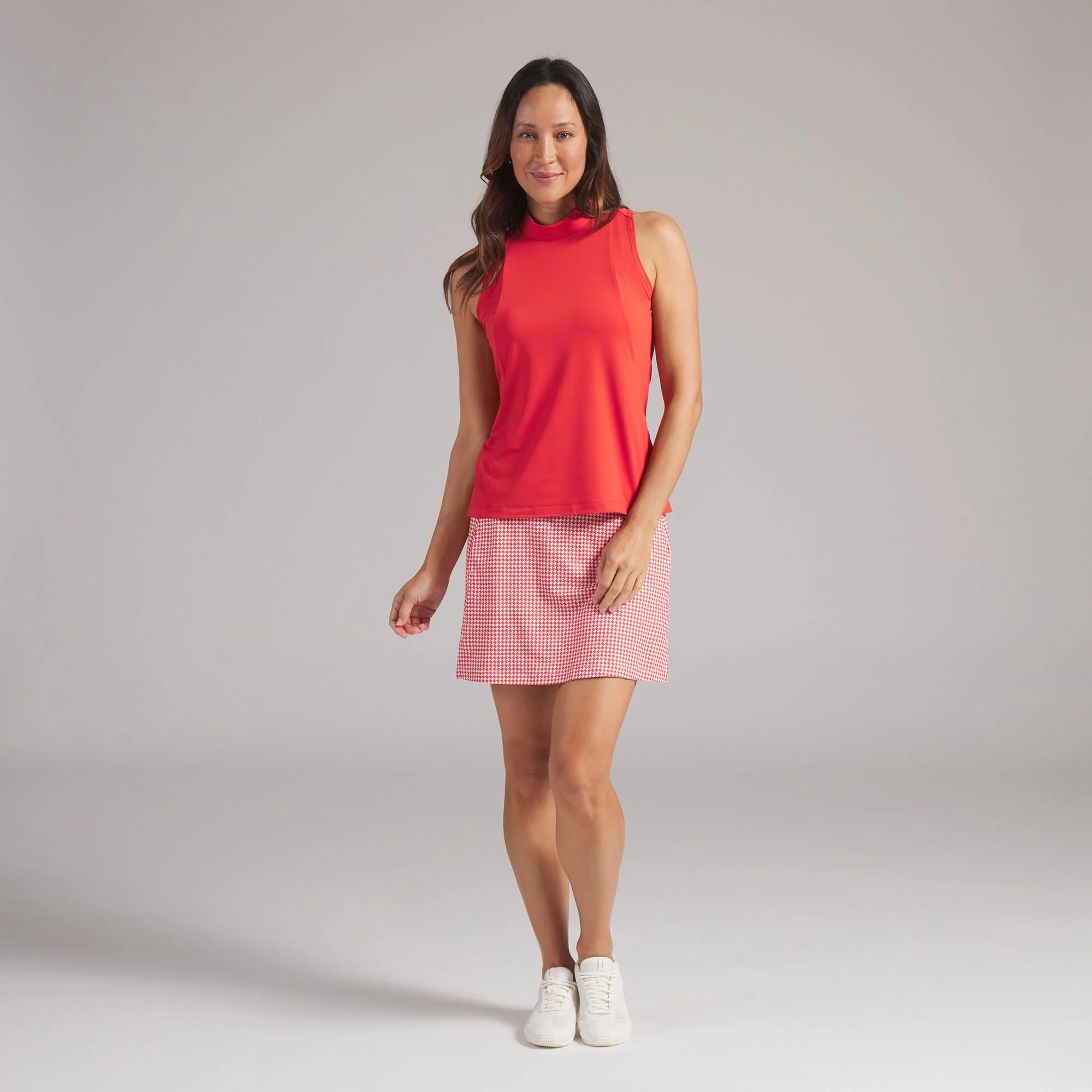 Women's Nylon Sport Sleeveless Mockneck Golf Polo - Image 33