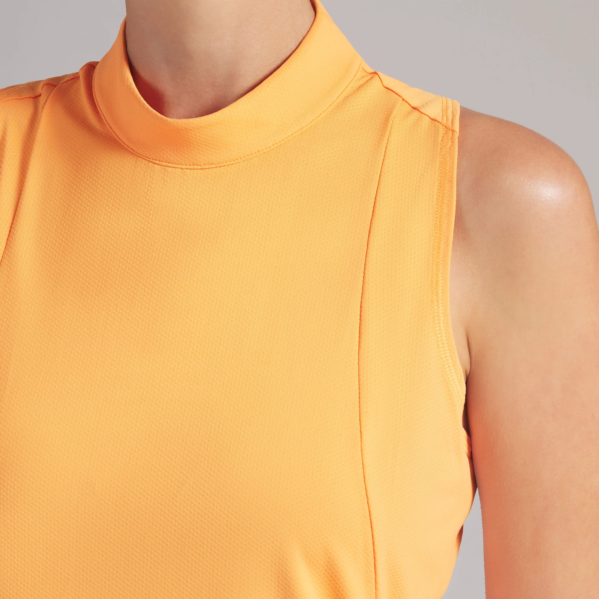 Women's Nylon Sport Sleeveless Mockneck Golf Polo - Image 4