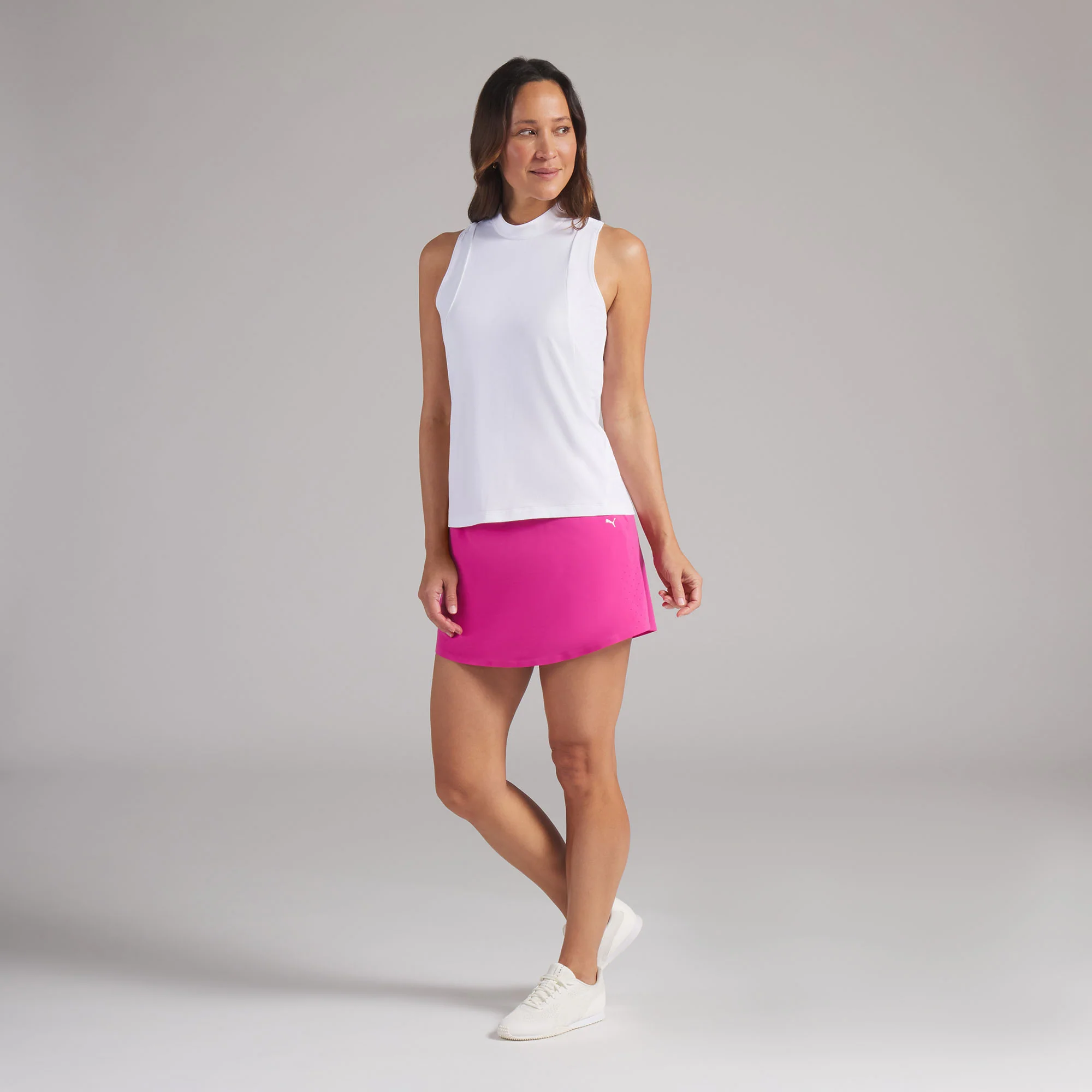 Women's Nylon Sport Sleeveless Mockneck Golf Polo - Image 9