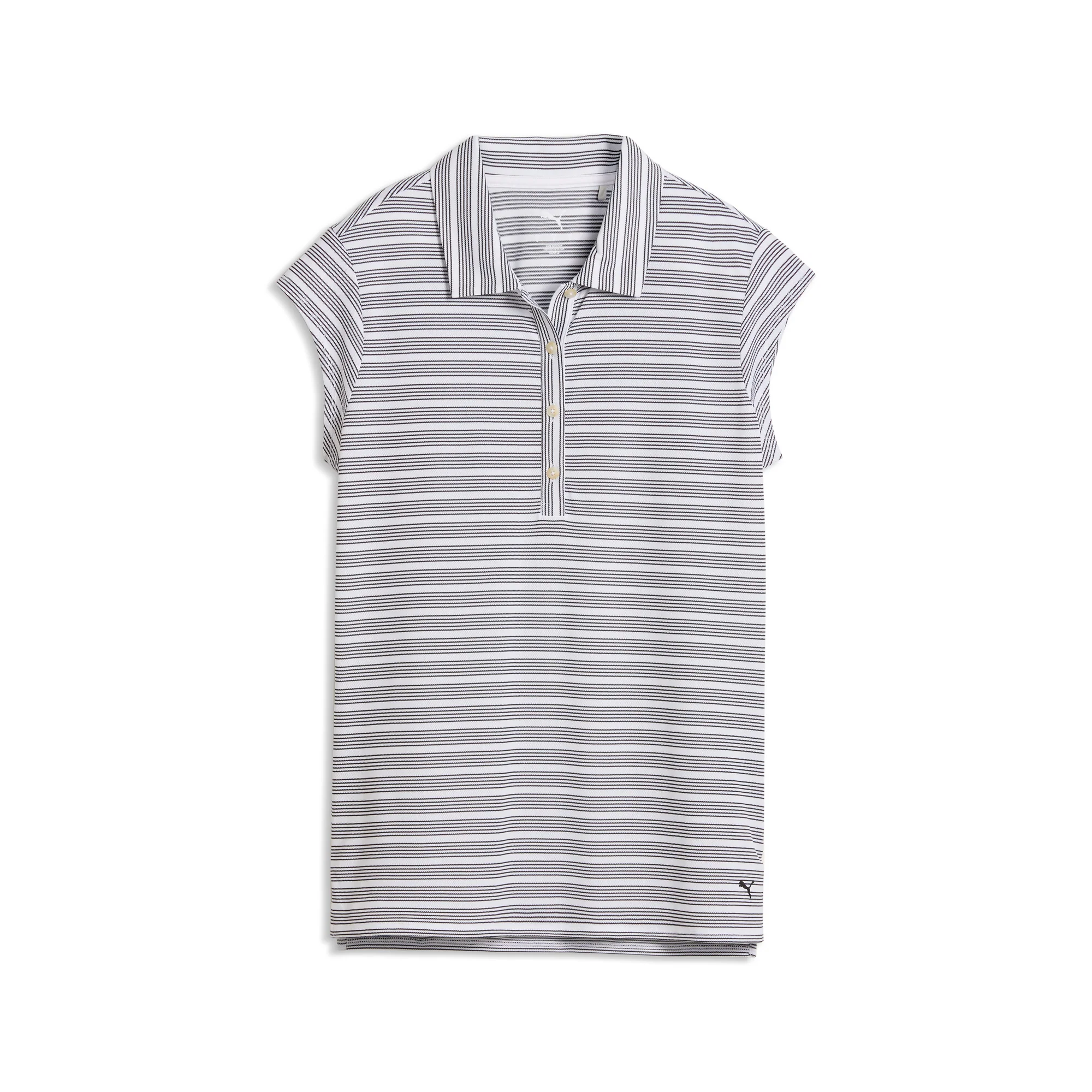 Women's Pique YD Stripe Cap Sleeve Golf Polo - Image 11