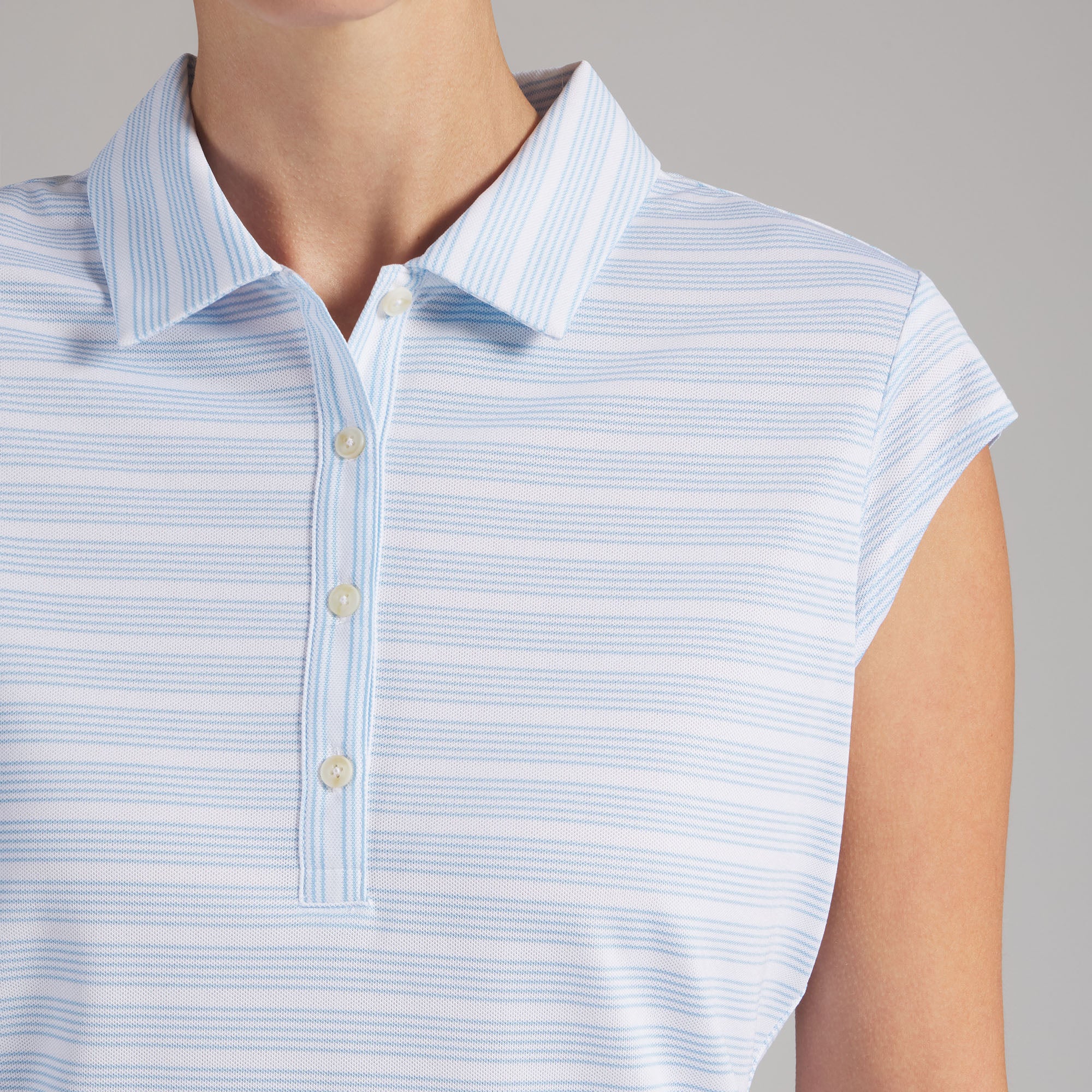 Women's Pique YD Stripe Cap Sleeve Golf Polo - Image 28