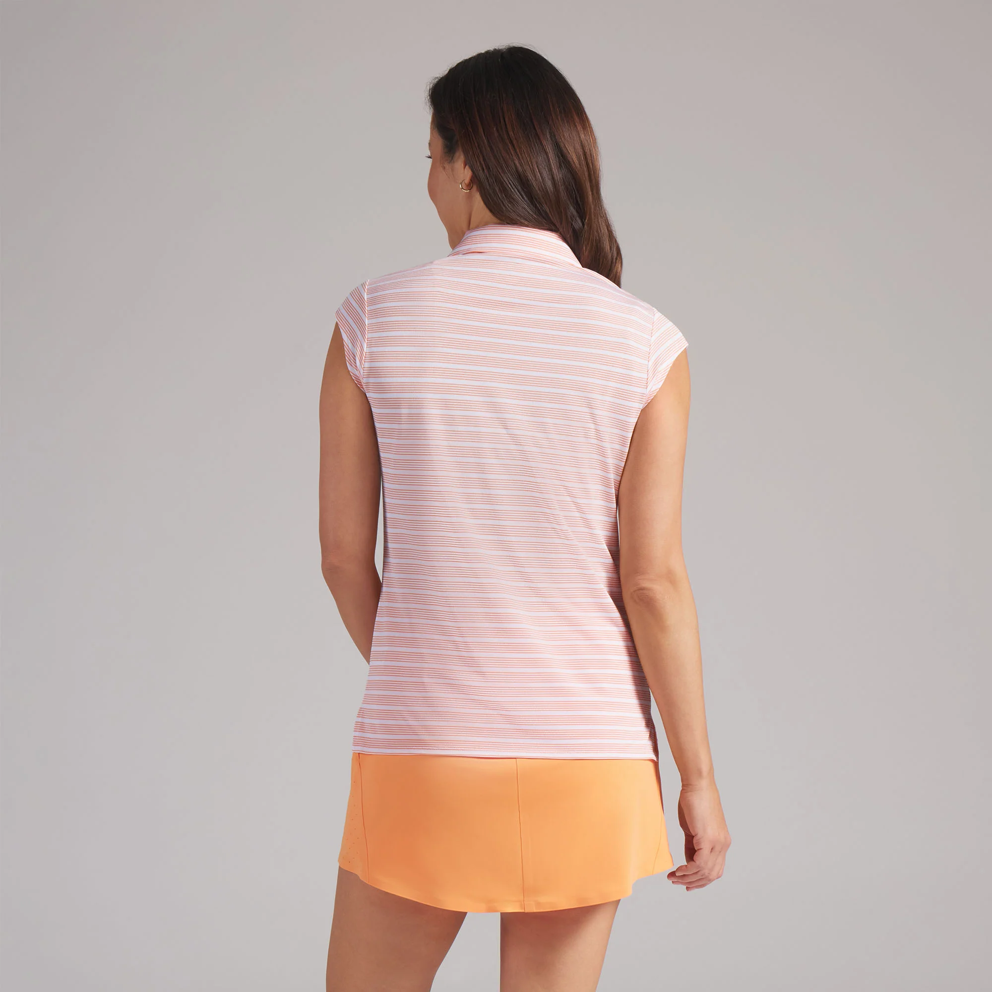 Women's Pique YD Stripe Cap Sleeve Golf Polo - Image 32