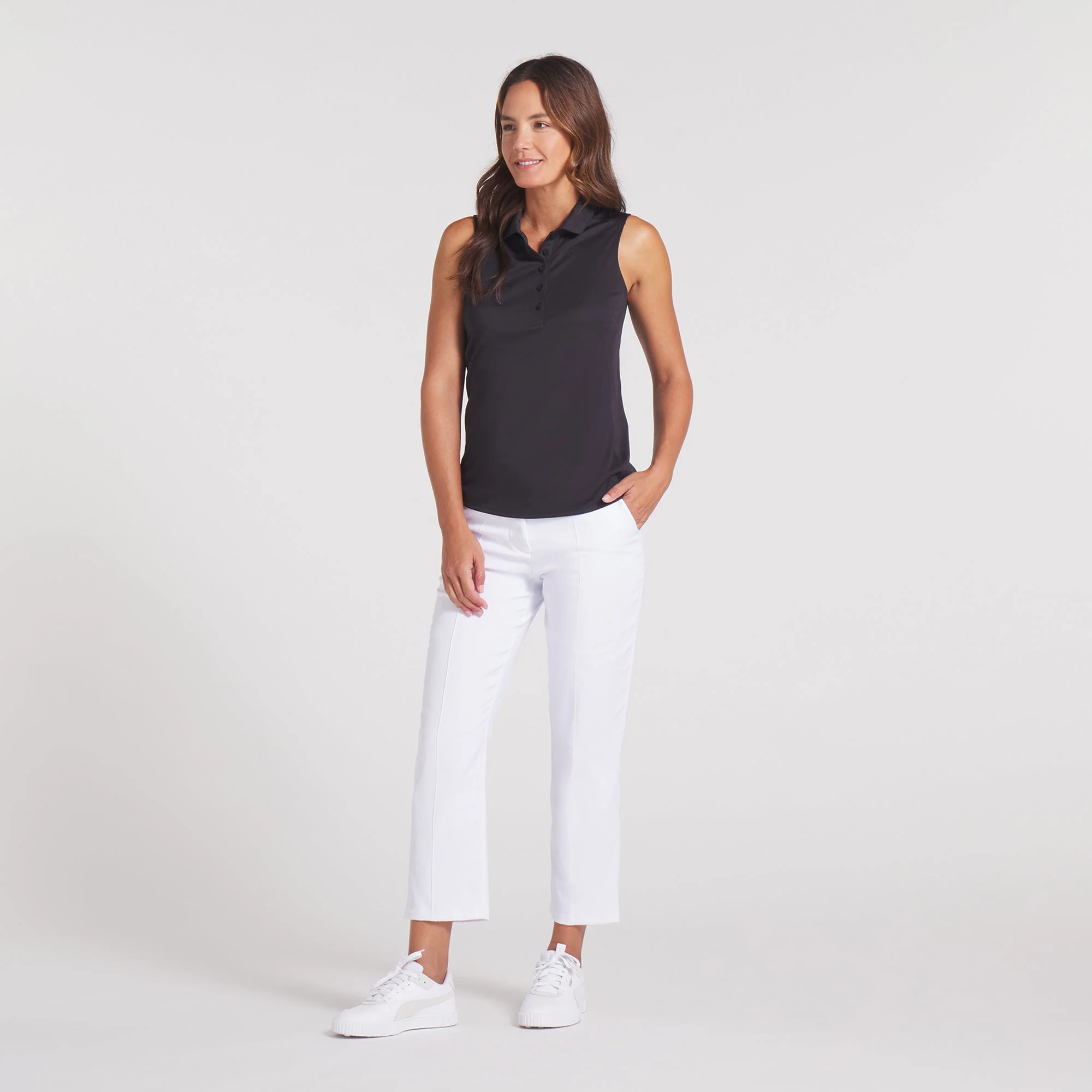 Women's Pure 2.0 Sleeveless Golf Polo - Image 9