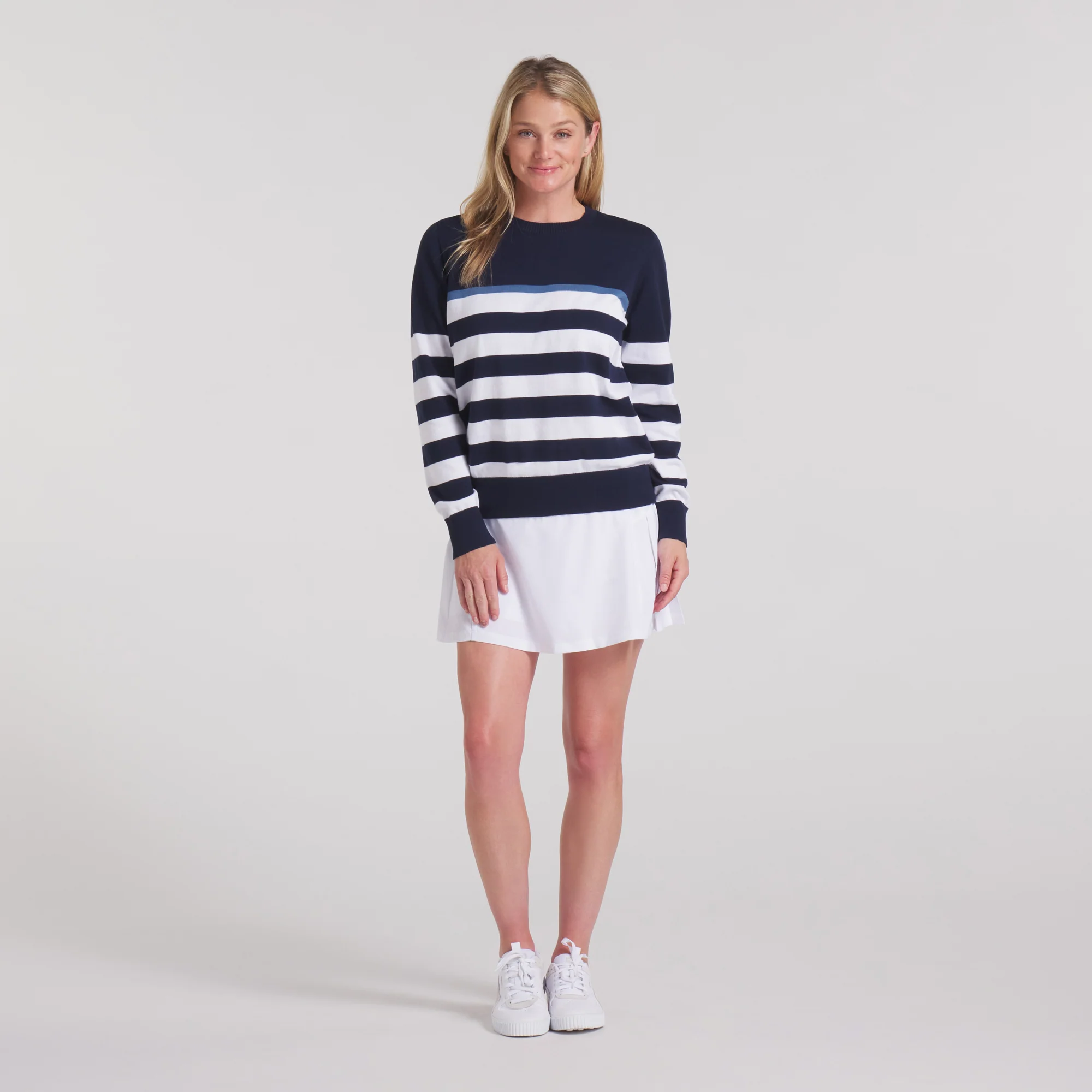 Women's Resort Stripe Golf Sweater - Image 15