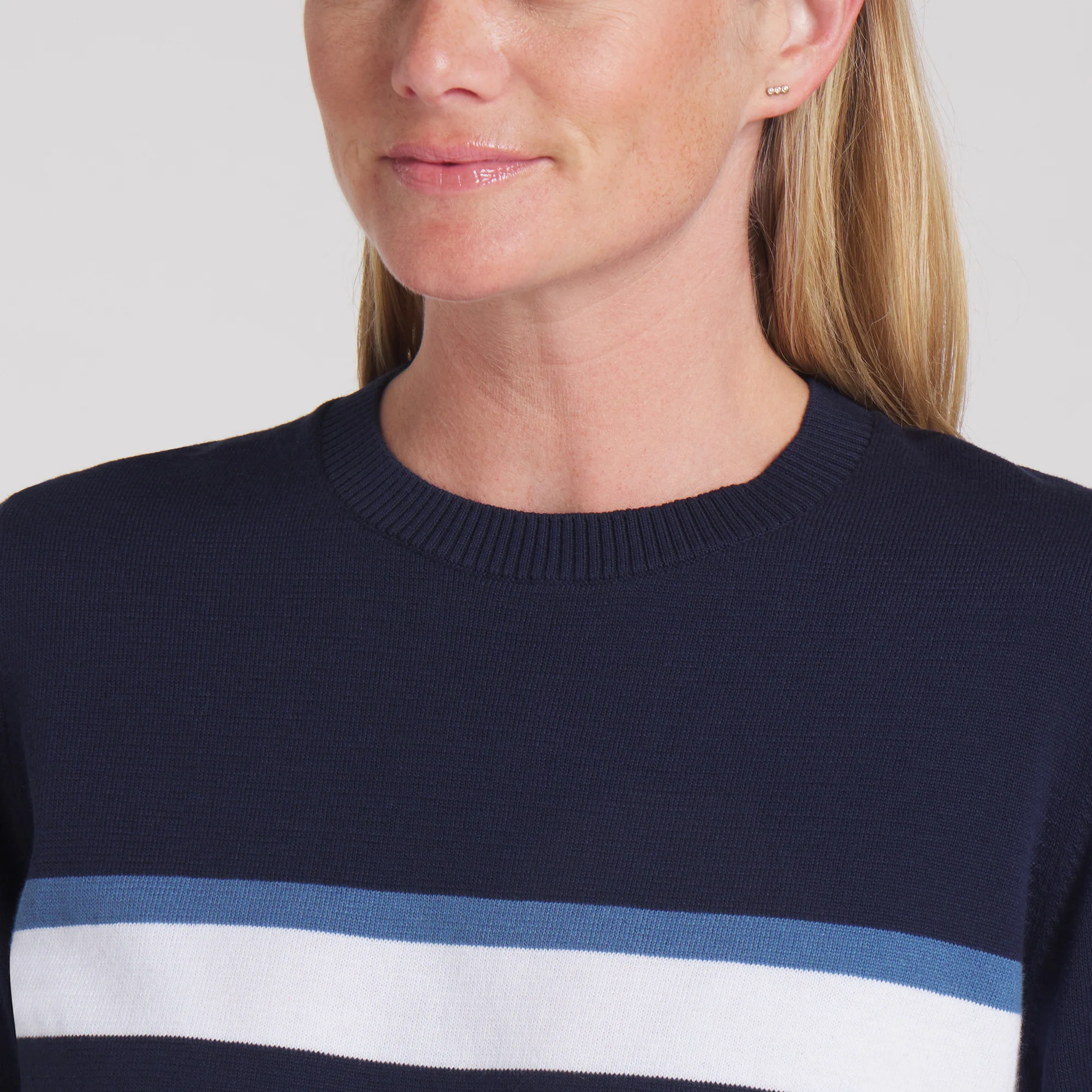 Women's Resort Stripe Golf Sweater - Image 16