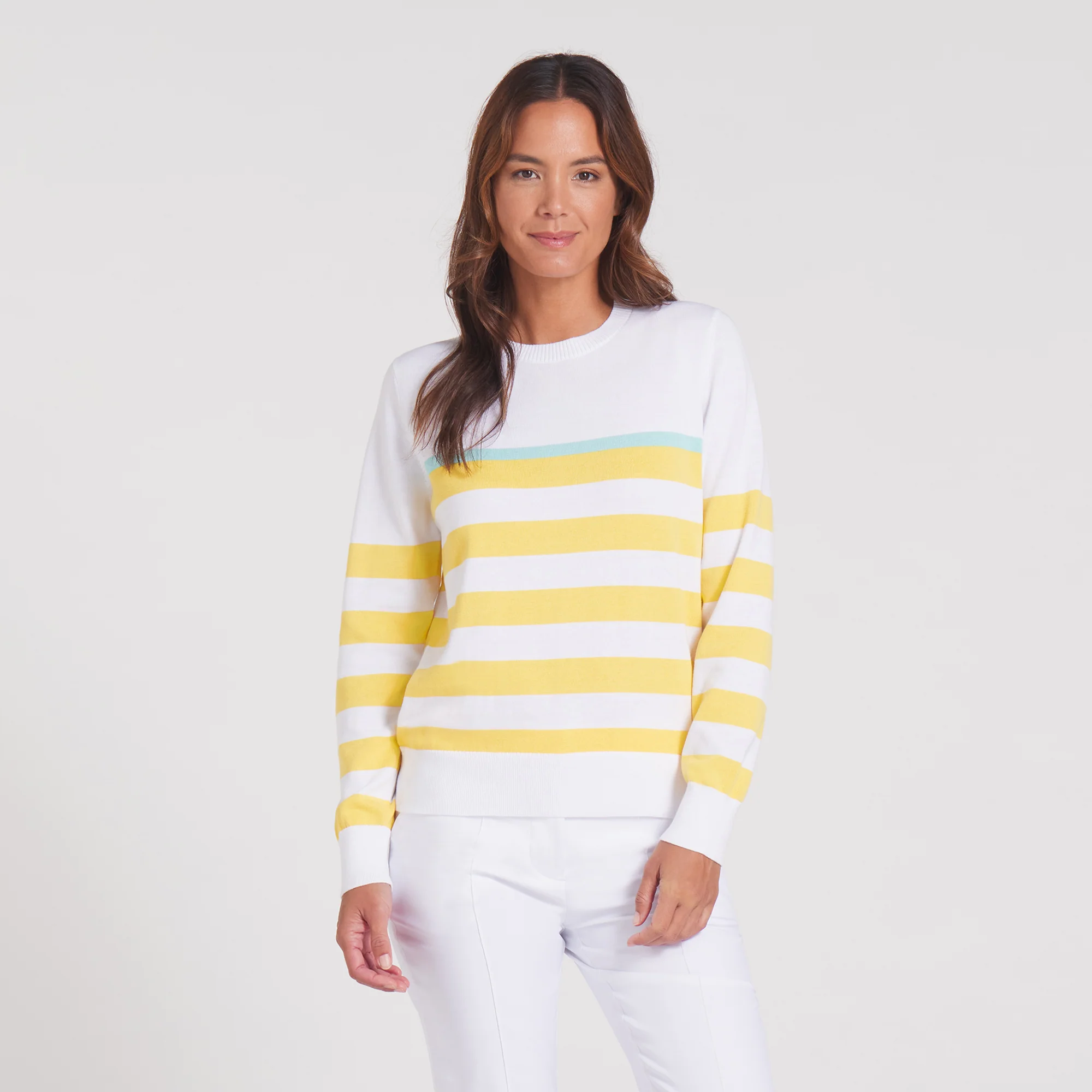 Women's Resort Stripe Golf Sweater - Image 19