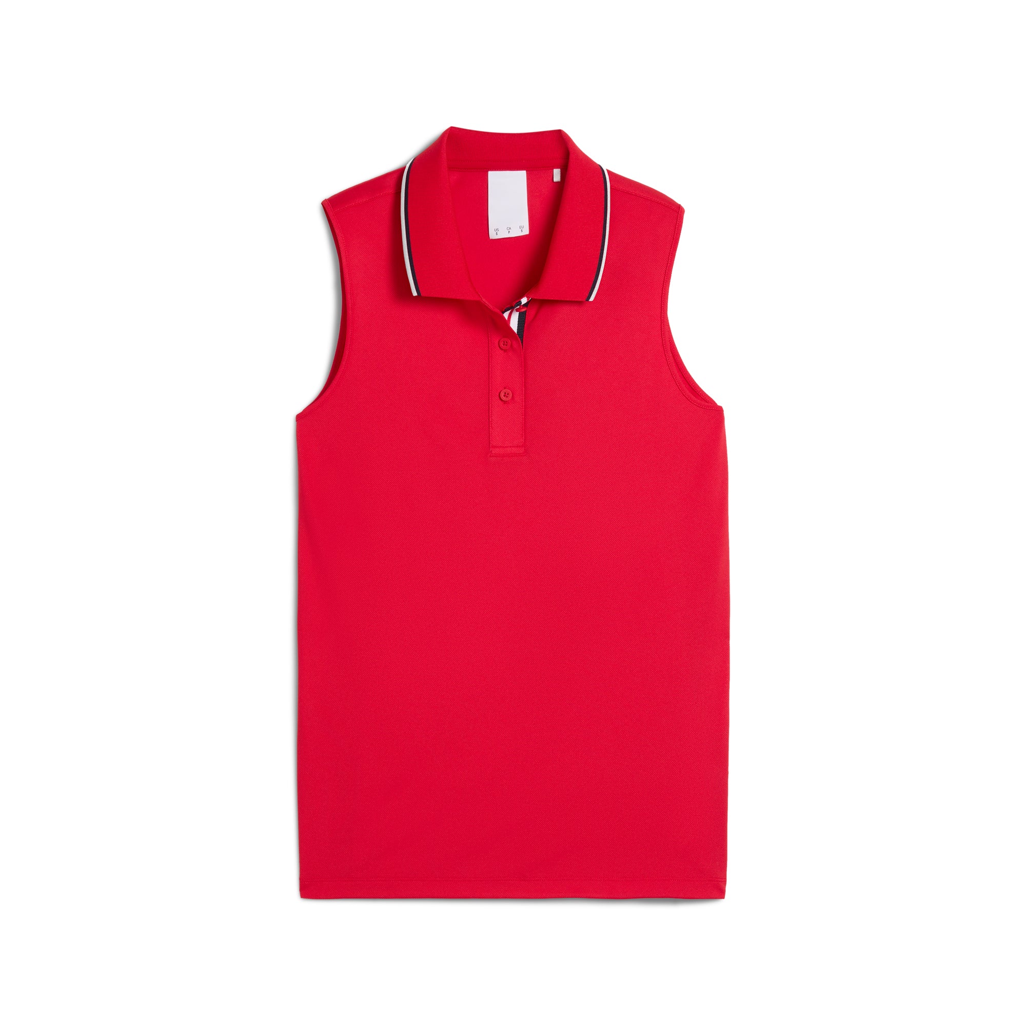 Women's Volition Tipped Sleeveless Golf Polo - Image 5